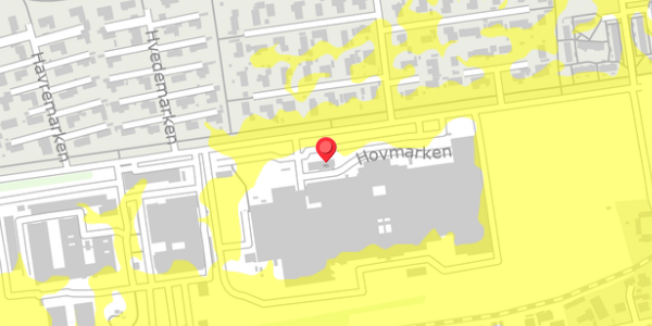 Trafikstøjkort på Hovmarken 8, 8520 Lystrup