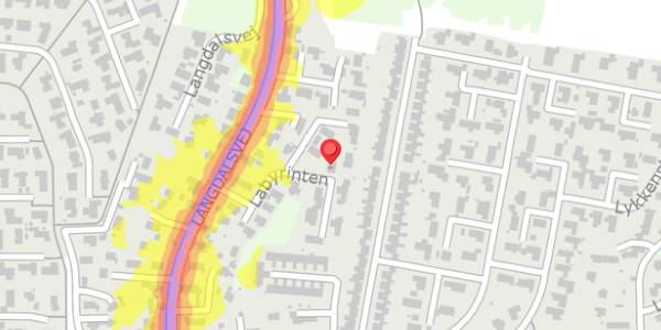 Trafikstøjkort på Labyrinten 13, . , 8220 Brabrand