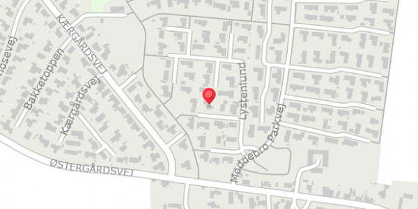 Trafikstøjkort på Lystenlund 23, . , 8355 Solbjerg