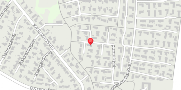 Trafikstøjkort på Lystenlund 41, . , 8355 Solbjerg