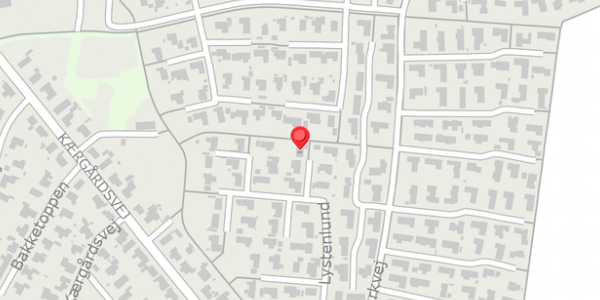 Trafikstøjkort på Lystenlund 75, . , 8355 Solbjerg