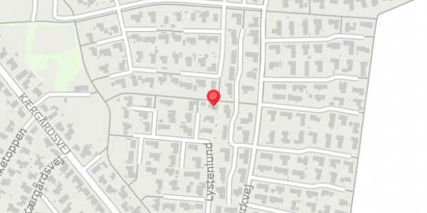 Trafikstøjkort på Lystenlund 77, . , 8355 Solbjerg