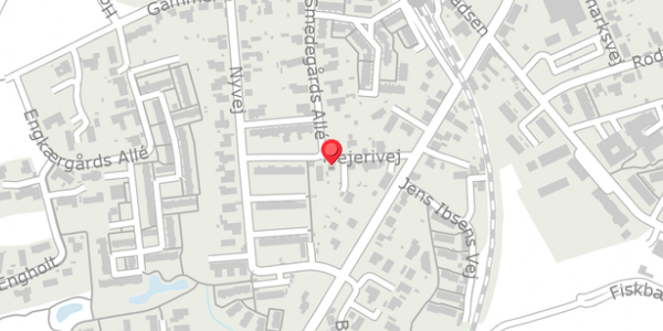 Trafikstøjkort på Mejerivej 5, 8340 Malling