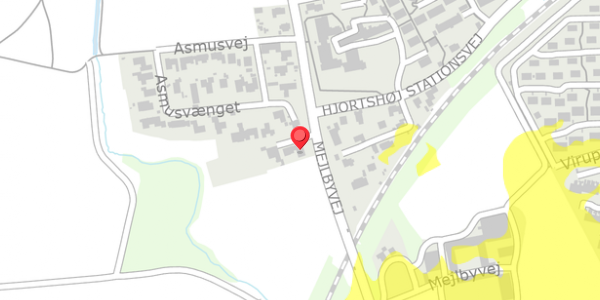 Trafikstøjkort på Mejlbyvej 285, 8530 Hjortshøj