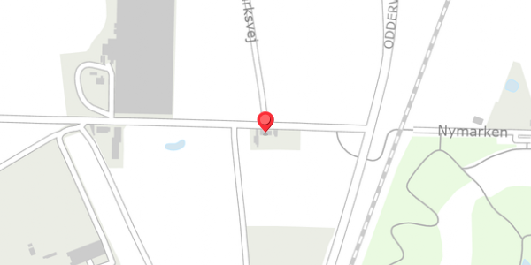 Trafikstøjkort på Nymarksvej 182, 8340 Malling