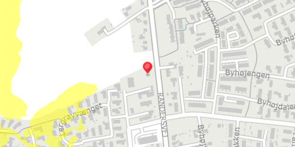 Trafikstøjkort på Randersvej 521, 8380 Trige