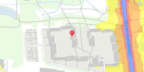 Trafikstøjkort på Spobjergvej 169, 8220 Brabrand