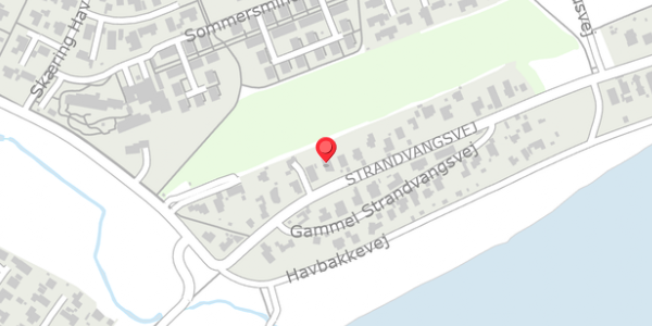 Trafikstøjkort på Strandvangsvej 13, . , 8250 Egå