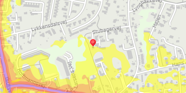Trafikstøjkort på Stubagervej 21, . , 8220 Brabrand