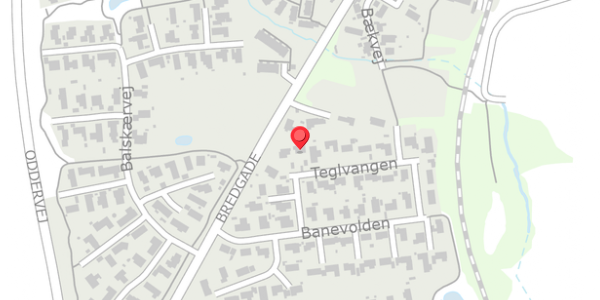 Trafikstøjkort på Teglvangen 15, . , 8340 Malling