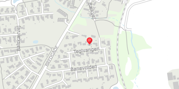 Trafikstøjkort på Teglvangen 23, . , 8340 Malling