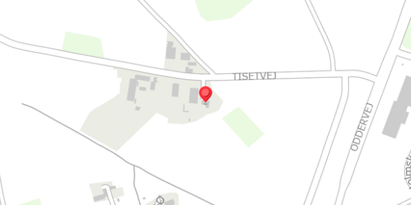 Trafikstøjkort på Tisetvej 142, 8340 Malling