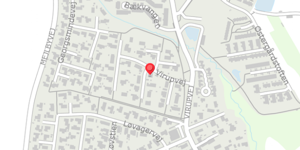 Trafikstøjkort på Virupvej 46J, 8530 Hjortshøj