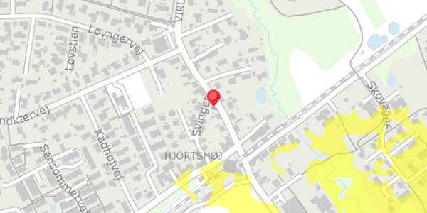 Trafikstøjkort på Virupvej 64, 8530 Hjortshøj