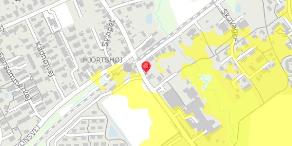 Trafikstøjkort på Virupvej 65, 8530 Hjortshøj
