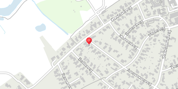 Trafikstøjkort på Anemonevej 21, . , 8850 Bjerringbro