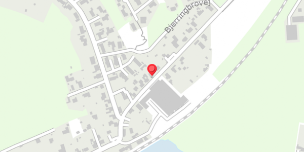 Trafikstøjkort på Bjerringbrovej 13, 8850 Bjerringbro