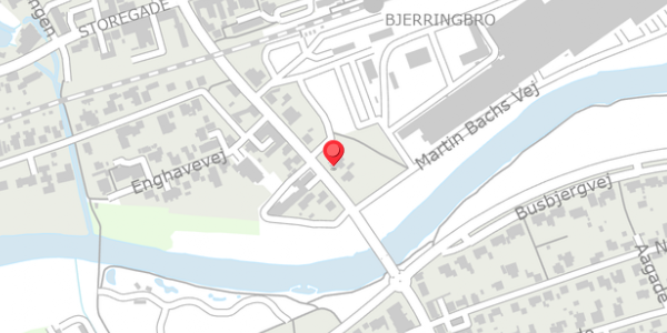 Trafikstøjkort på Brogade 17, 8850 Bjerringbro