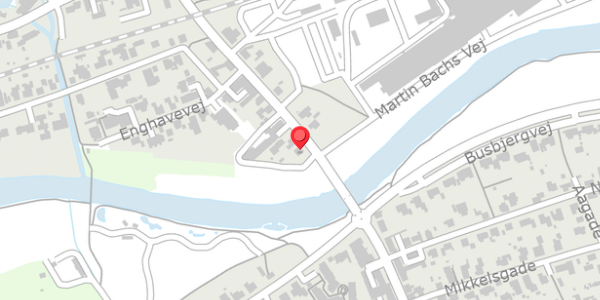 Trafikstøjkort på Brogade 20, 8850 Bjerringbro