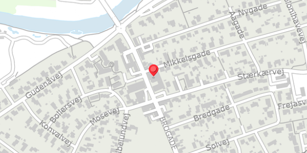 Trafikstøjkort på Brogade 49B, 8850 Bjerringbro