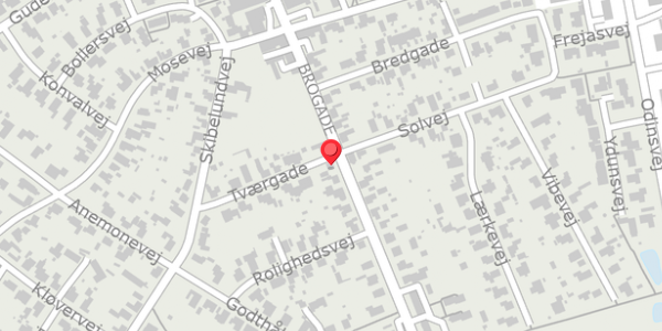 Trafikstøjkort på Brogade 52, 8850 Bjerringbro