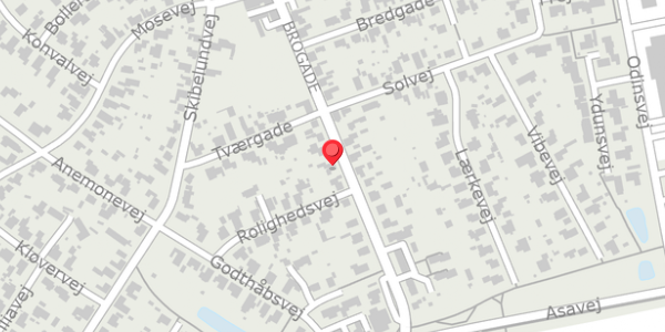 Trafikstøjkort på Brogade 58, 8850 Bjerringbro