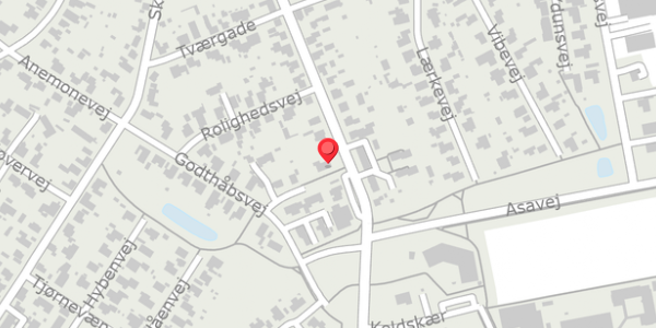 Trafikstøjkort på Brogade 70, 8850 Bjerringbro