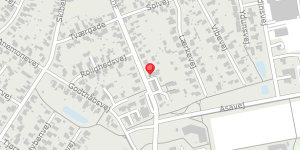 Trafikstøjkort på Brogade 87, 8850 Bjerringbro