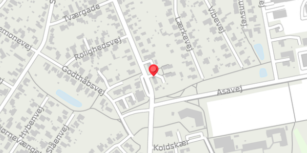 Trafikstøjkort på Brogade 97A, 8850 Bjerringbro