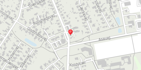 Trafikstøjkort på Brogade 97H, 8850 Bjerringbro