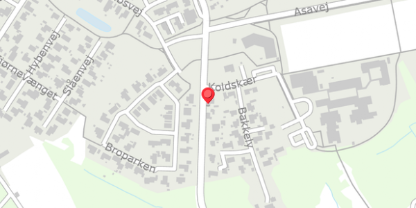 Trafikstøjkort på Brogade 107, 8850 Bjerringbro