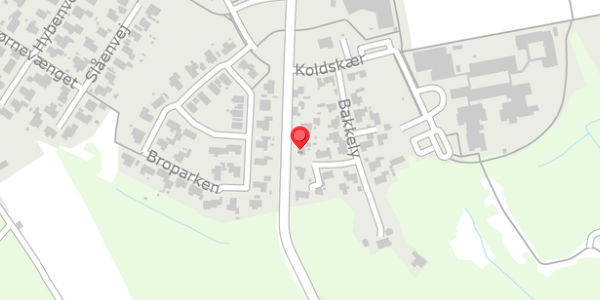 Trafikstøjkort på Brogade 113, 8850 Bjerringbro