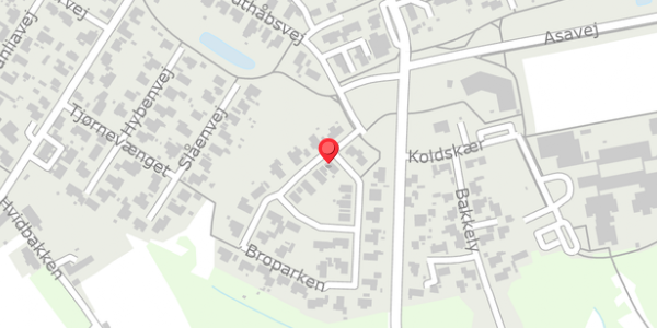 Trafikstøjkort på Broparken 3, . , 8850 Bjerringbro