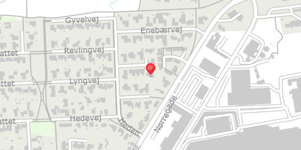 Trafikstøjkort på Hedevang 8, . , 8850 Bjerringbro