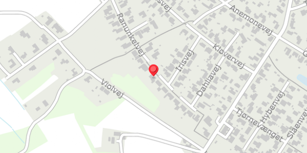 Trafikstøjkort på Irisvej 19, 8850 Bjerringbro
