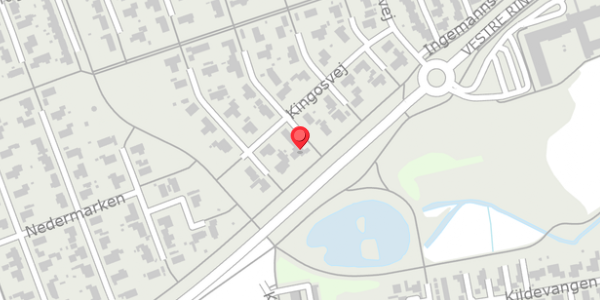 Trafikstøjkort på Kingosvej 21, 8850 Bjerringbro