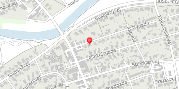 Trafikstøjkort på Nygade 4A, . , 8850 Bjerringbro