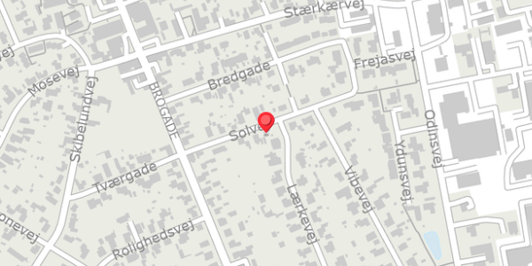 Trafikstøjkort på Solvej 10, 8850 Bjerringbro