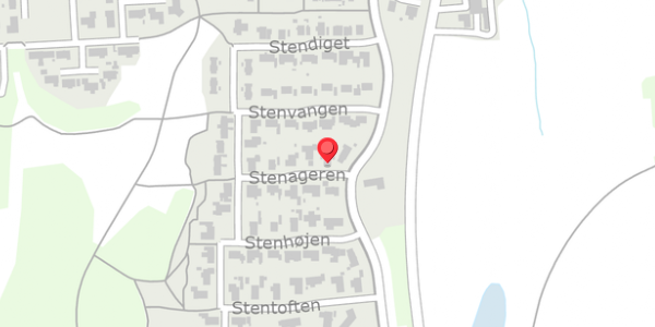 Trafikstøjkort på Stenageren 4, . , 8850 Bjerringbro