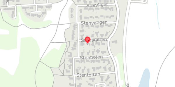 Trafikstøjkort på Stenageren 7, 8850 Bjerringbro