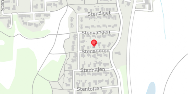 Trafikstøjkort på Stenageren 8, 8850 Bjerringbro