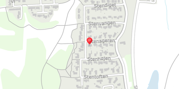Trafikstøjkort på Stenageren 9, . , 8850 Bjerringbro