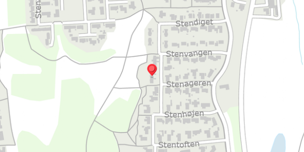 Trafikstøjkort på Stenageren 13, 8850 Bjerringbro