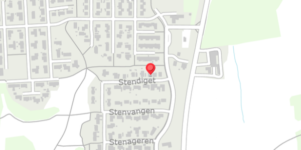 Trafikstøjkort på Stendiget 4, . , 8850 Bjerringbro