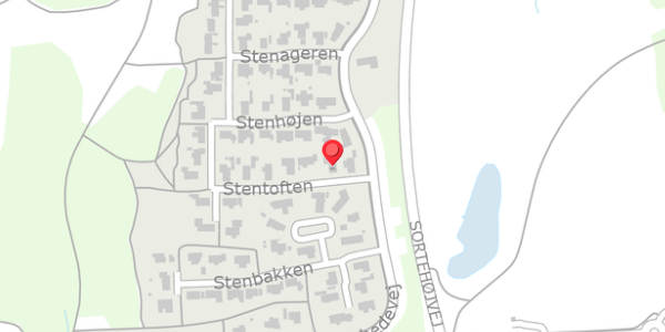 Trafikstøjkort på Stentoften 4, 8850 Bjerringbro