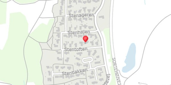 Trafikstøjkort på Stentoften 6, 8850 Bjerringbro