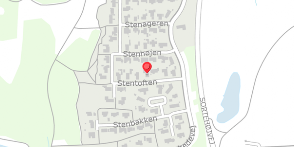 Trafikstøjkort på Stentoften 8, 8850 Bjerringbro
