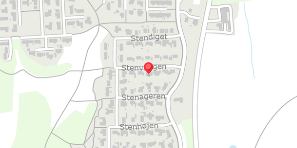 Trafikstøjkort på Stenvangen 7, . , 8850 Bjerringbro