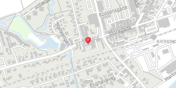 Trafikstøjkort på Storegade 33M, . , 8850 Bjerringbro