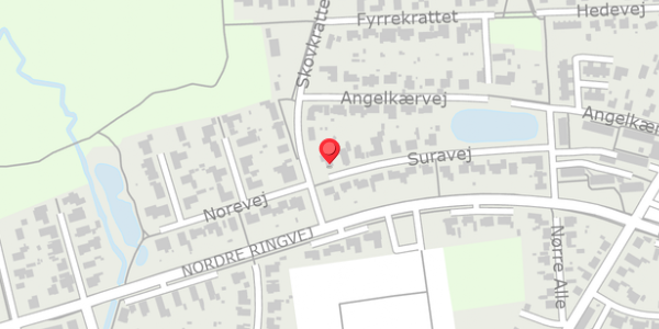 Trafikstøjkort på Suravej 14, . , 8850 Bjerringbro